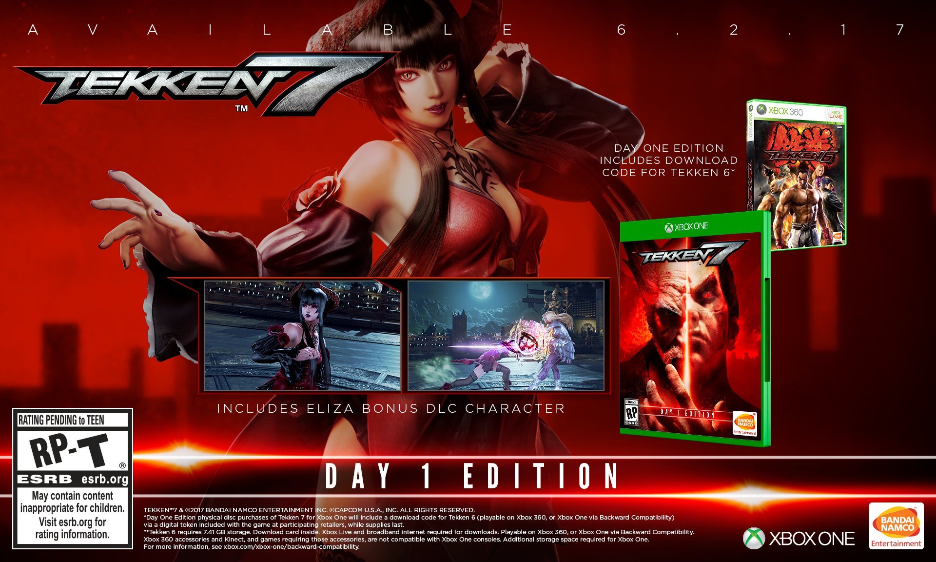 Tekken 7: Day One Edition for Xbox One - Fighting Game with Exclusive Content | Perfect for Competitive Gaming & Home Entertainment