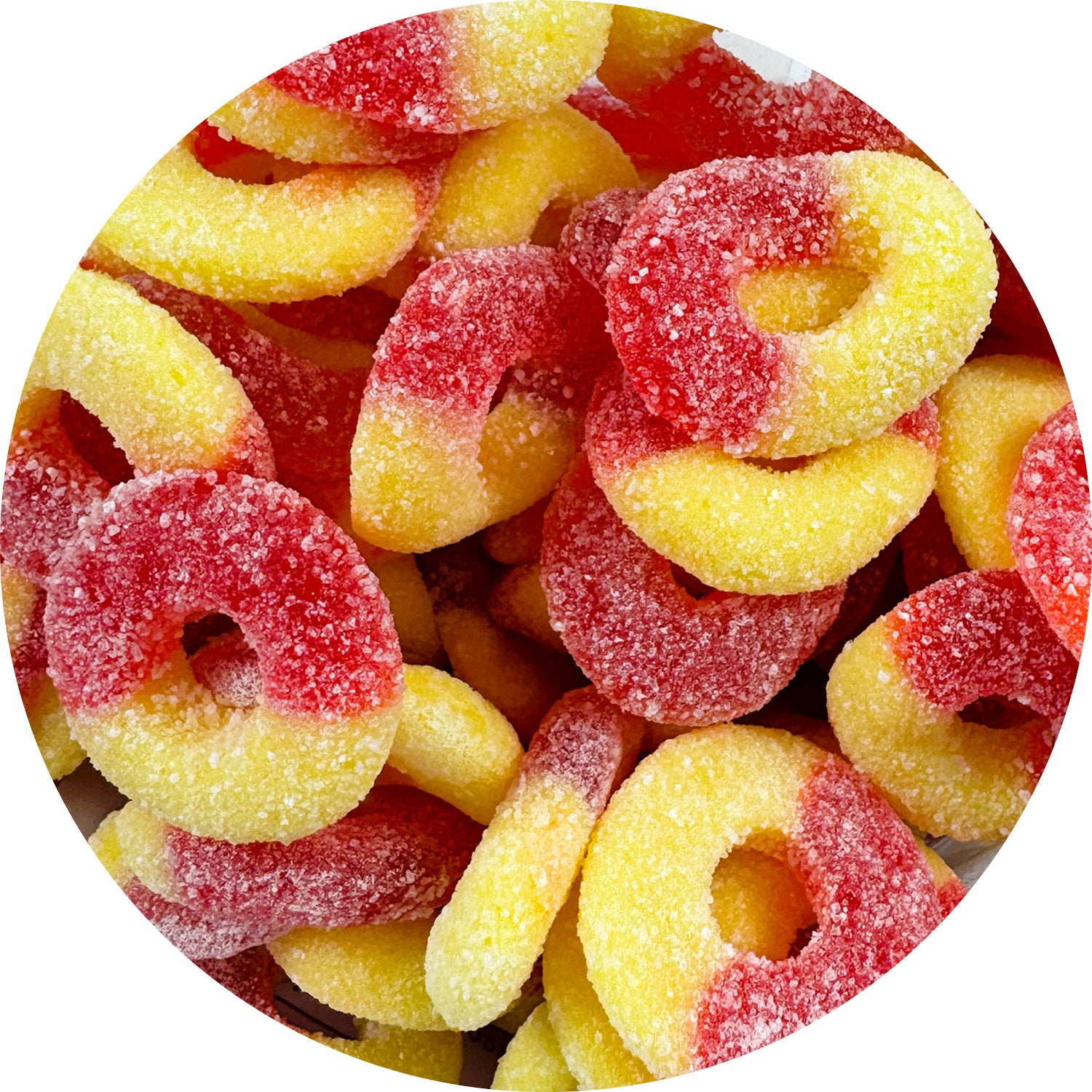 Jovy Gummy Peach Rings - 5lb Bulk Candy Bag | Sweet & Chewy Peach Flavored Gummy Treats for Parties, Movie Nights & Snacking