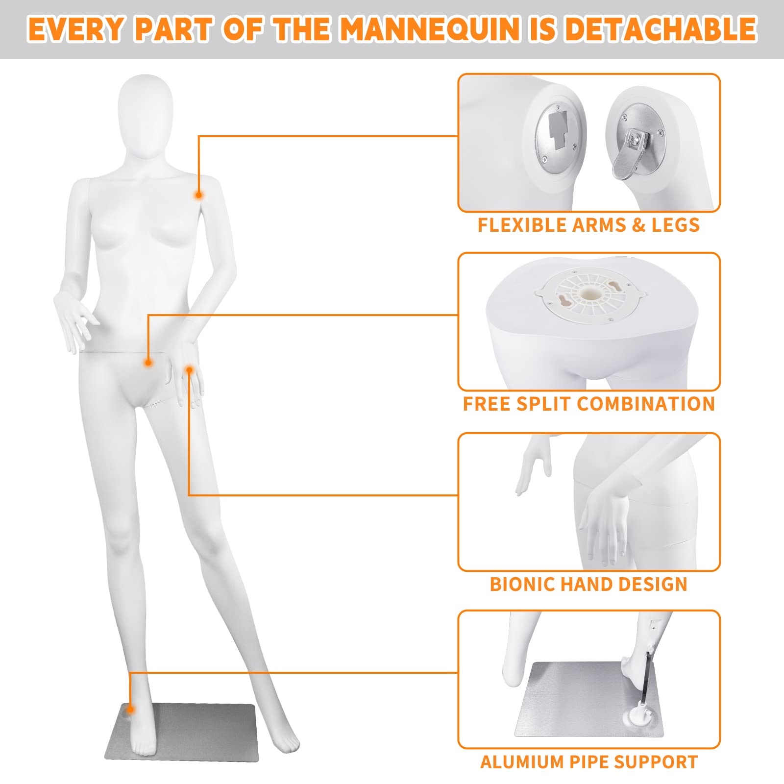 Adjustable Female Dress Form Mannequin 69