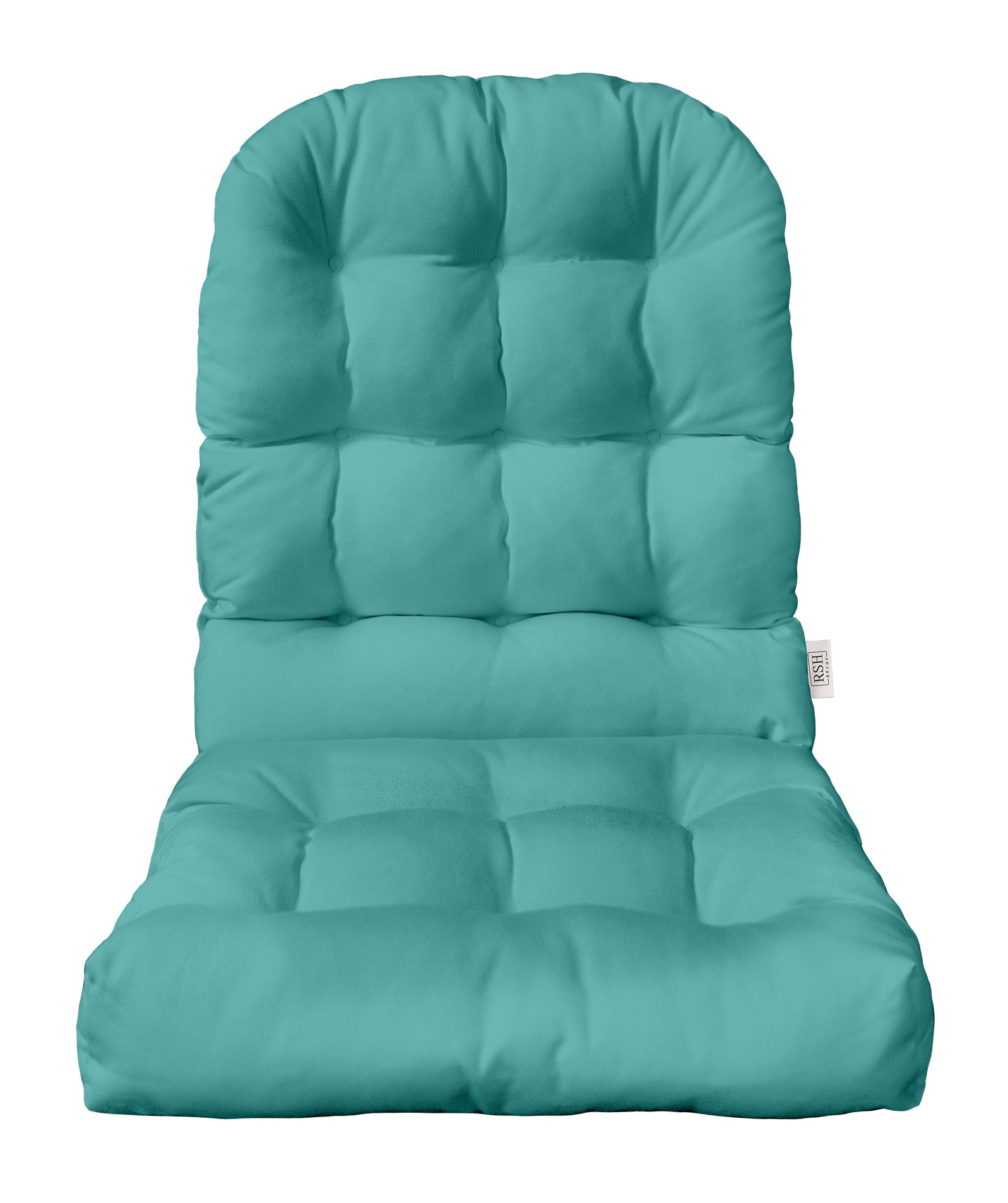 Premium Sunbrella Canvas Blues Tufted Adirondack Chair Cushion - Waterproof & UV-Resistant Outdoor Furniture Cushion for Patio, Deck, Poolside & Garden Use