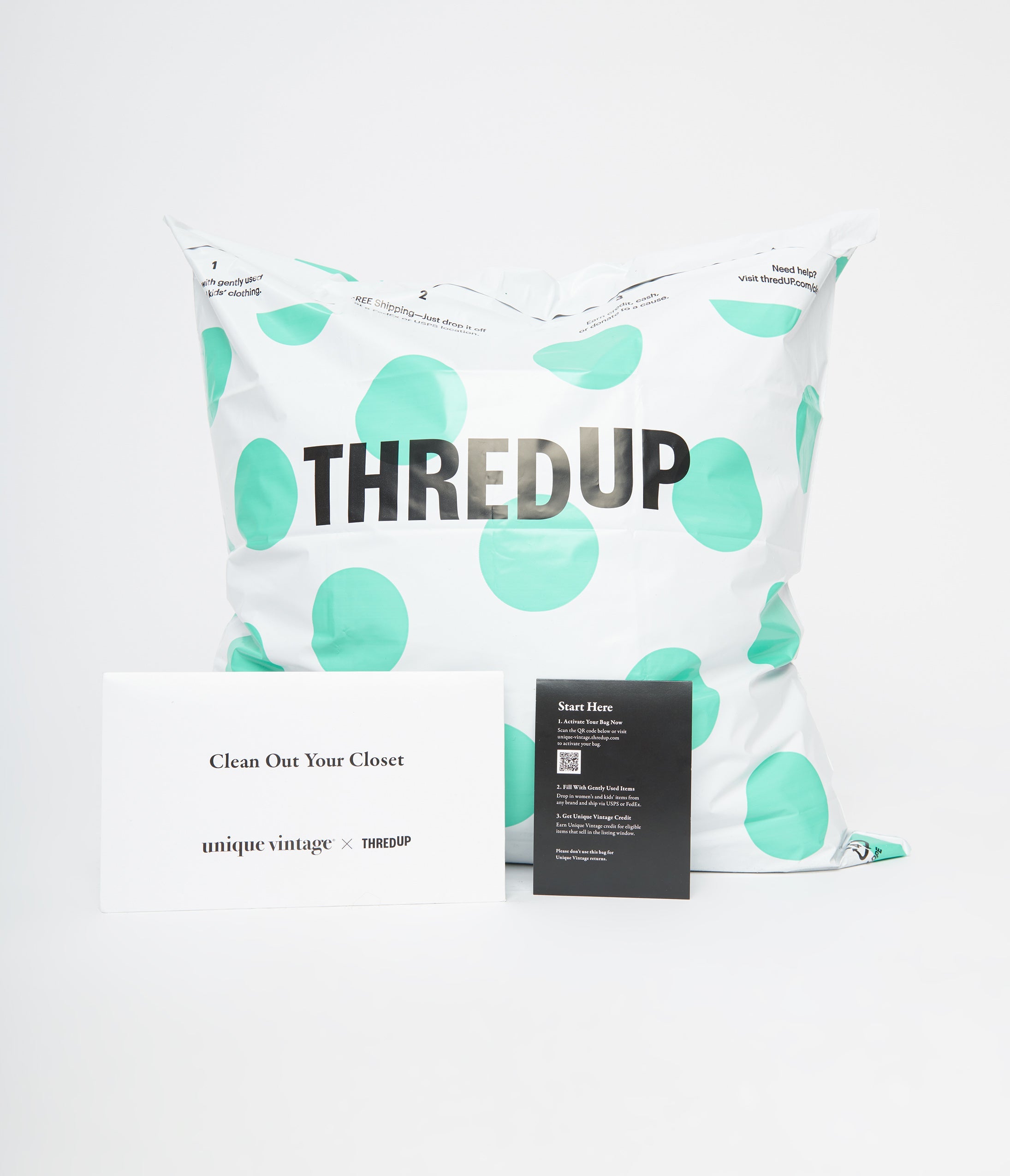ThredUp x Unique Vintage Clean Out Kit - Sell Your Clothes Easily | Perfect for Decluttering & Sustainable Fashion Lovers