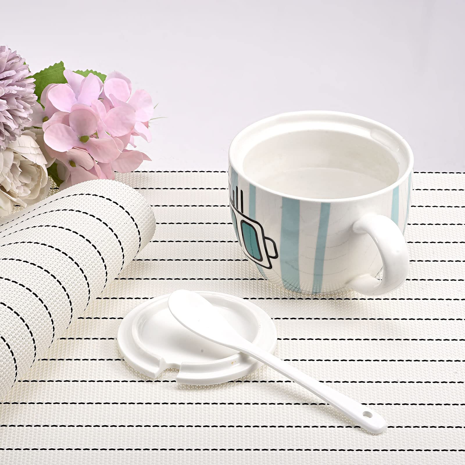 uxcell 2-Pack PVC Washable Woven Place Mats - 17.7x11.8 Inches White Table Mats for Dining, Kitchen & Home Decor | Durable & Easy to Clean