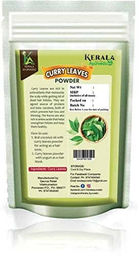 Kerala Ayurvedic Curry Leaves Powder 200g - Karuveppilai Powder, Kadi Patta Powder, Karibevu Powder for Hair Growth & Scalp Care | Natural Ayurvedic Remedy for Healthy Hair | Perfect for Hair Masks, Tea & Cooking