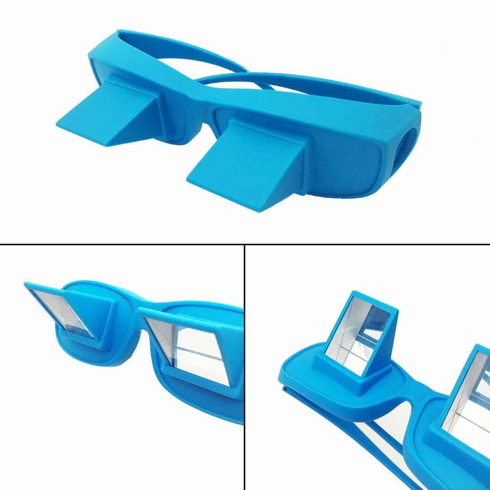90 Degree Prism Glasses for Reading & Watching TV in Bed or Sofa - Horizontal Lazy Eyeglasses for Myopia & Presbyopia Relief - Unisex Comfortable Prism Spectacles (Perfect for Relaxing, Reading Books, Watching Movies While Lying Down)