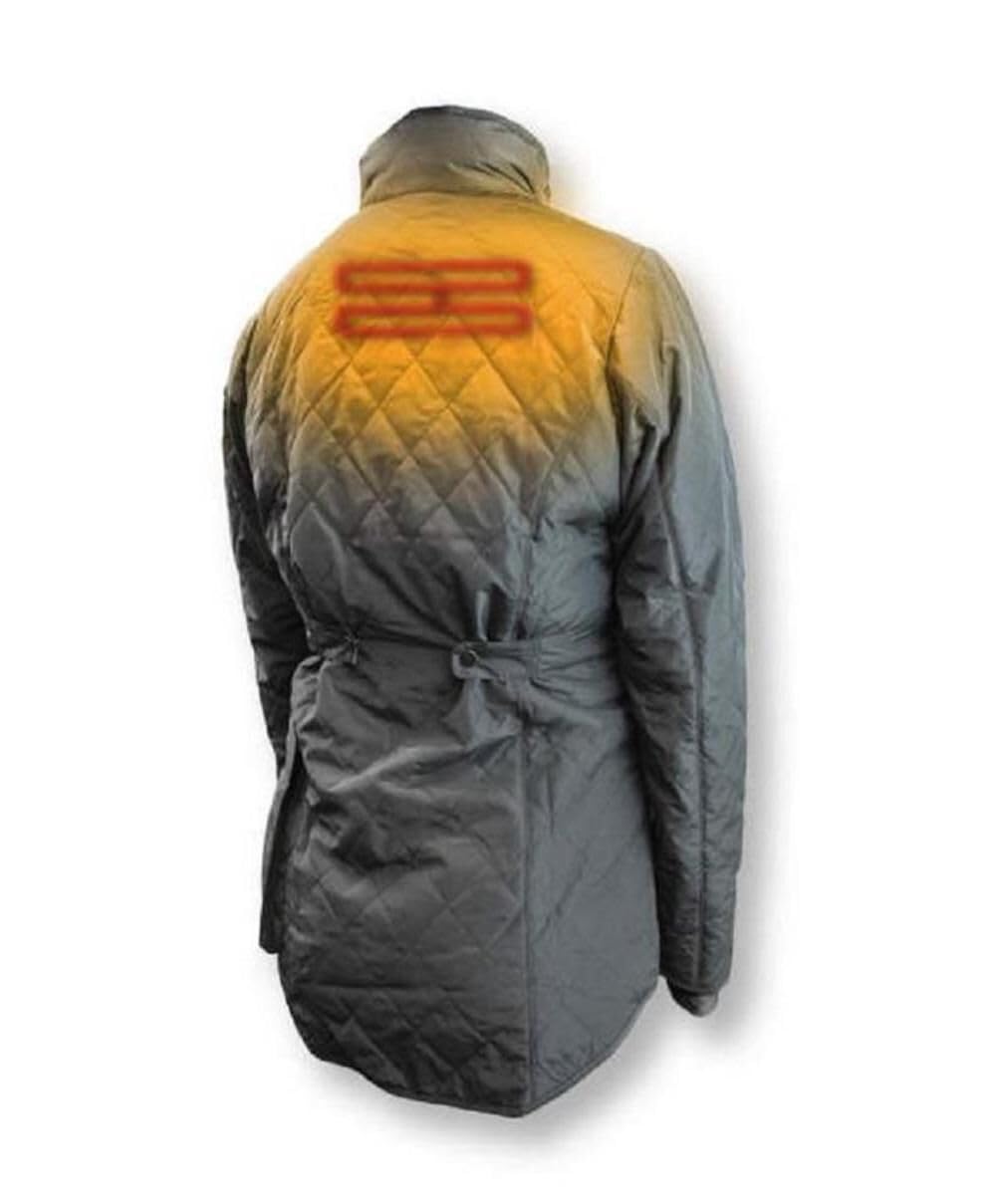 DEWALT Women's Flannel Lined Diamond Quilted Jacket - Warm Winter Work Jacket for Construction, Outdoor & Cold Weather Use
