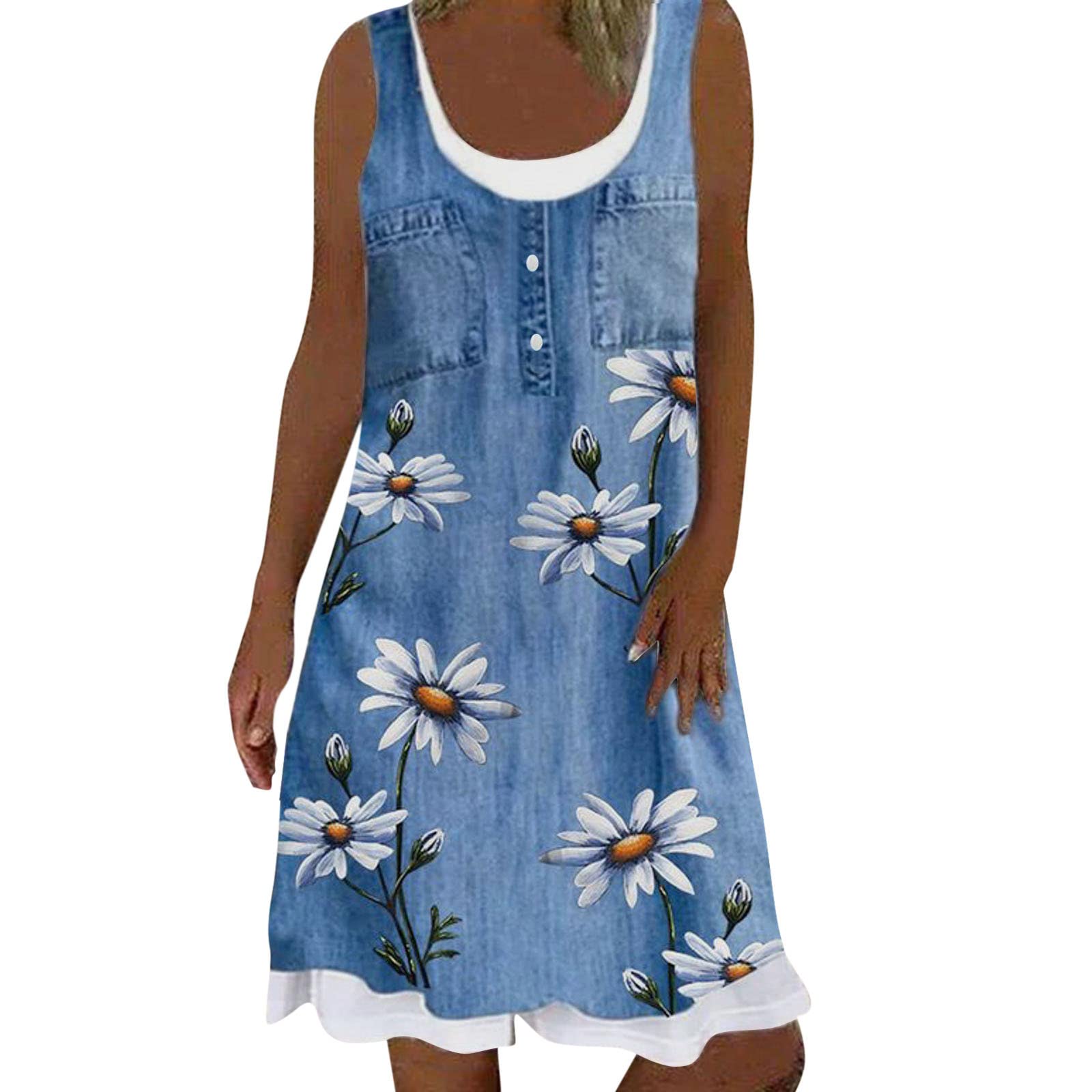 2022 Women's Fall Dresses - Summer Beach Spring Striped Print Cute Sleeveless Sundress | Casual Outing, Vacation Wear, Party Dress