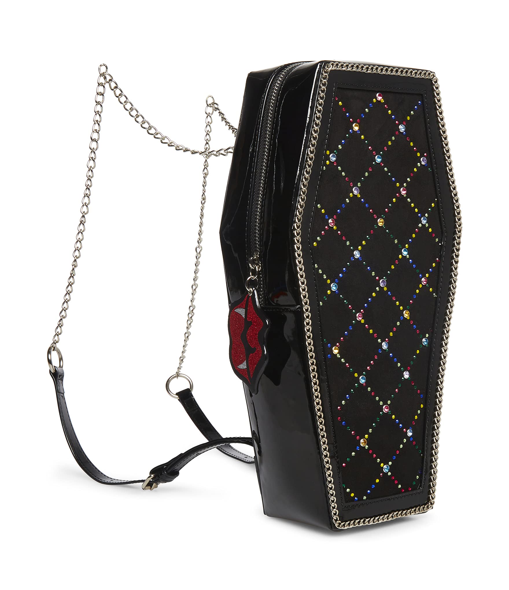 Betsey Johnson Creep It Real Backpack - Gothic Halloween Backpack for Women & Teens, Black, Spooky Cute Design for School, Travel & Trick-or-Treating