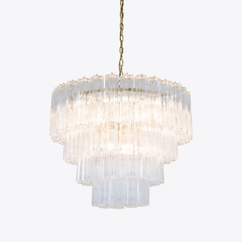 Elegant Large Treviso Chandelier - Modern Crystal Ceiling Light Fixture for Dining Room, Living Room & Bedroom - Perfect for Home Decor & Luxury Interior Lighting