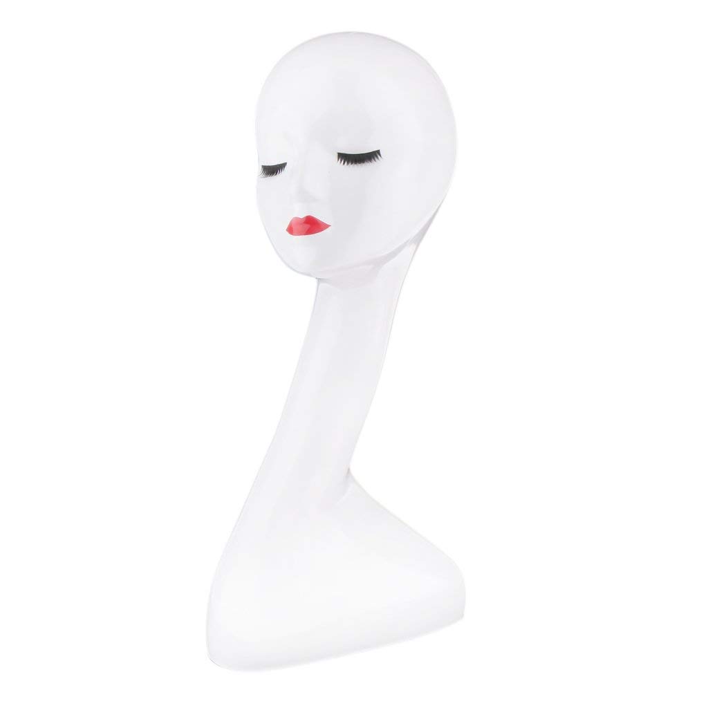 Stylish Female Mannequin Head for Display - Perfect for Eyeglasses, Wigs, Hats, Scarves & Jewelry - Ideal for Retail Stores, Boutiques & Salon Displays