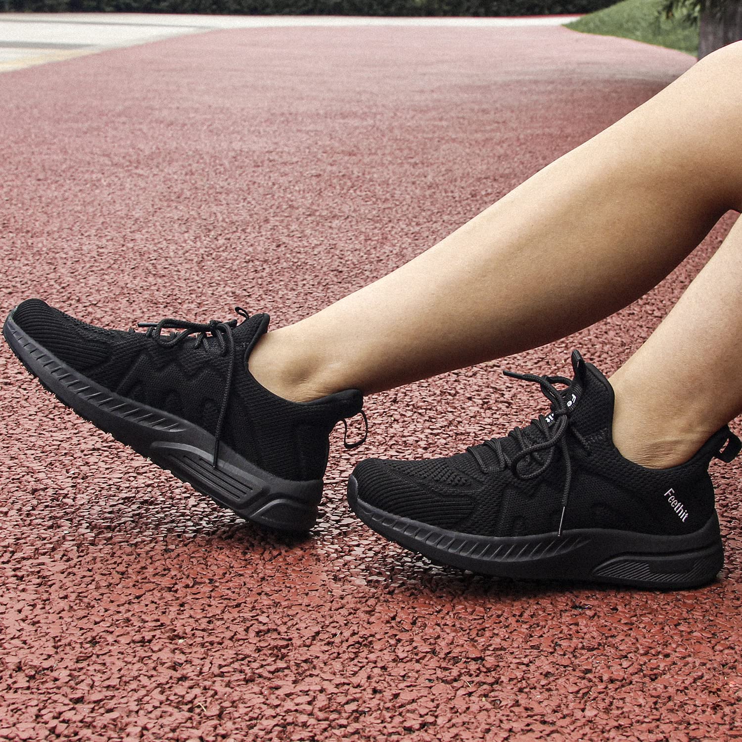 **Feethit Women's Running Shoes - Lightweight Breathable Mesh Workout Sneakers for Gym, Tennis, Walking & Travel - Comfortable Wide Fit for All-Day Wear**