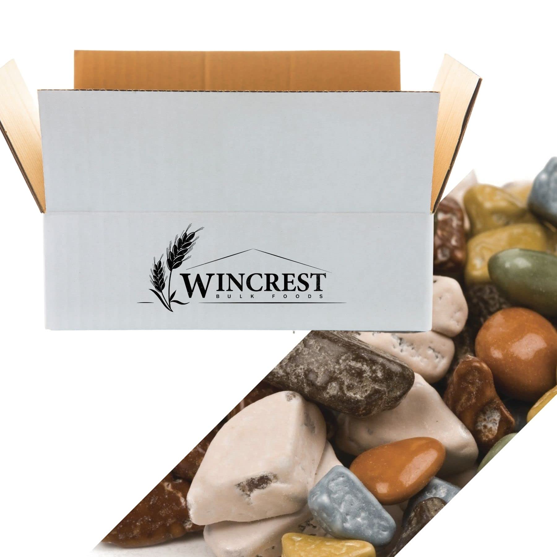 WinCrest Bulk Chocolate Rocks - 5 Pound Case | Decorative Candy for Baking, Cupcake Toppers & Party Favors