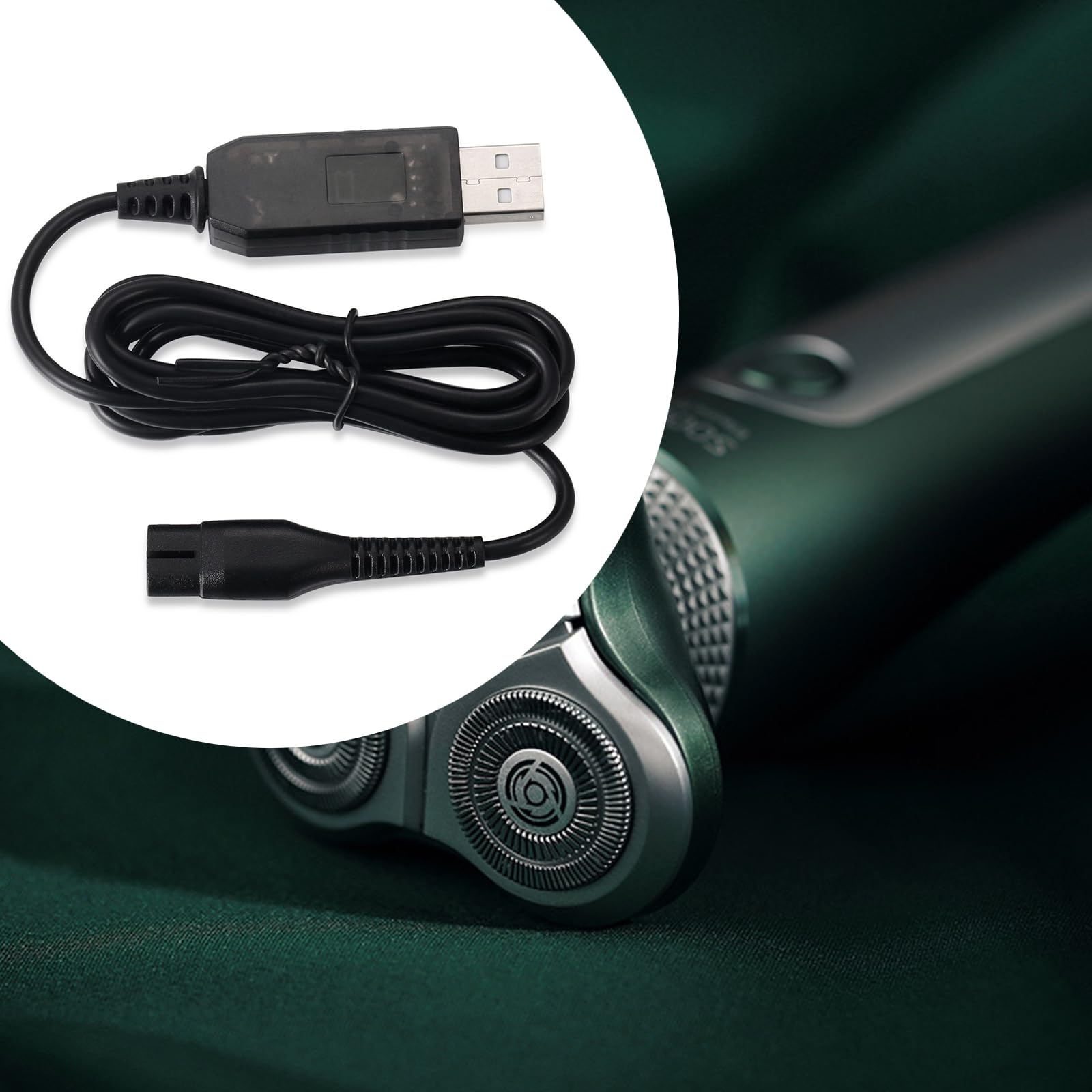 USB Shaver Charger Cable for QP2520/70/90 & QP2620 Series - Replacement Charging Cord for Electric Shavers - Home & Travel Use