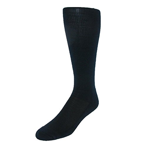Men's Gradual Compression Socks for Travel & Support - Navy Blue - Perfect for Long Flights, Hiking & Daily Comfort