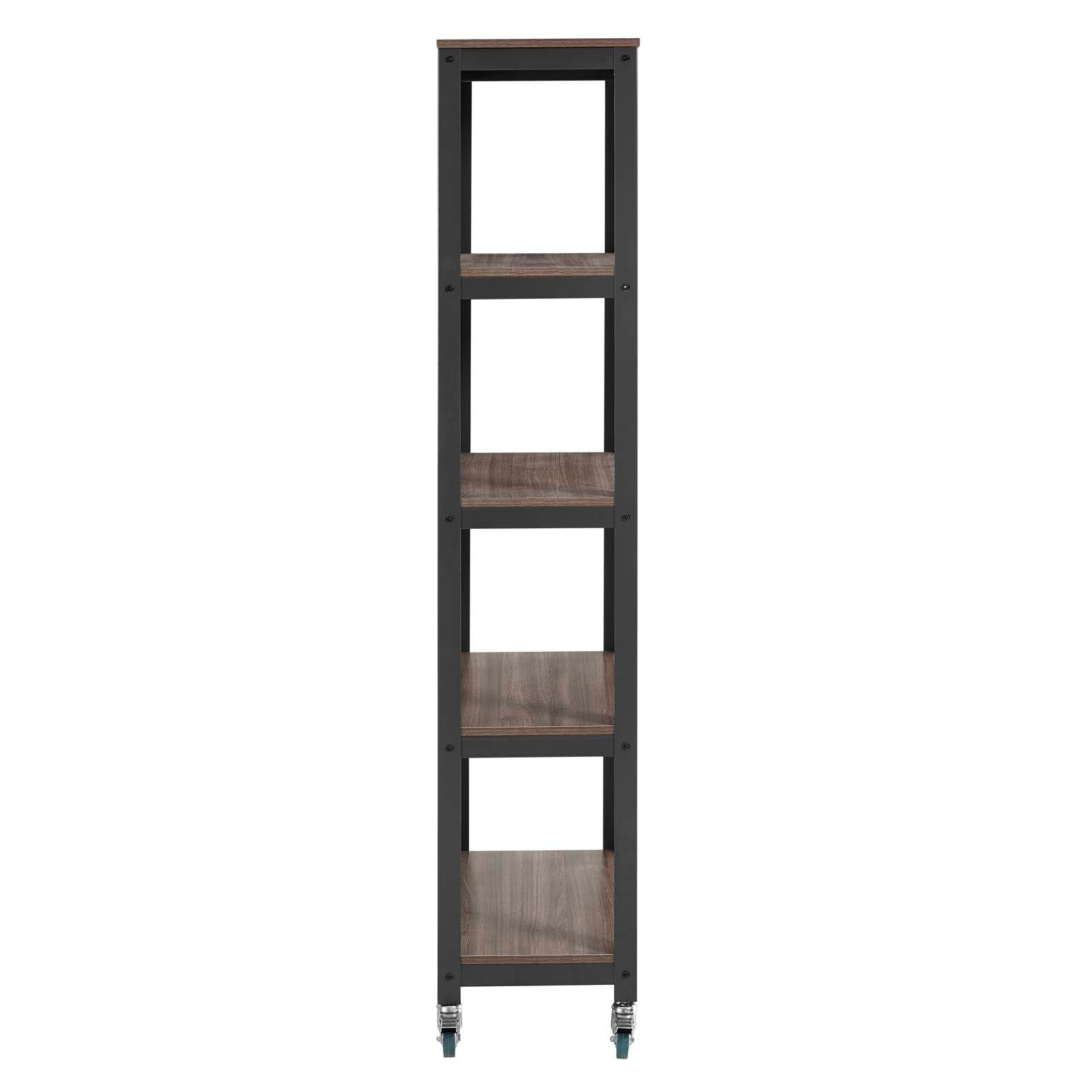 Vivify Modern Wood Bookcase with 5 Shelves - Sturdy Storage for Books, Toys & Decor - Perfect for Living Room, Bedroom or Home Office