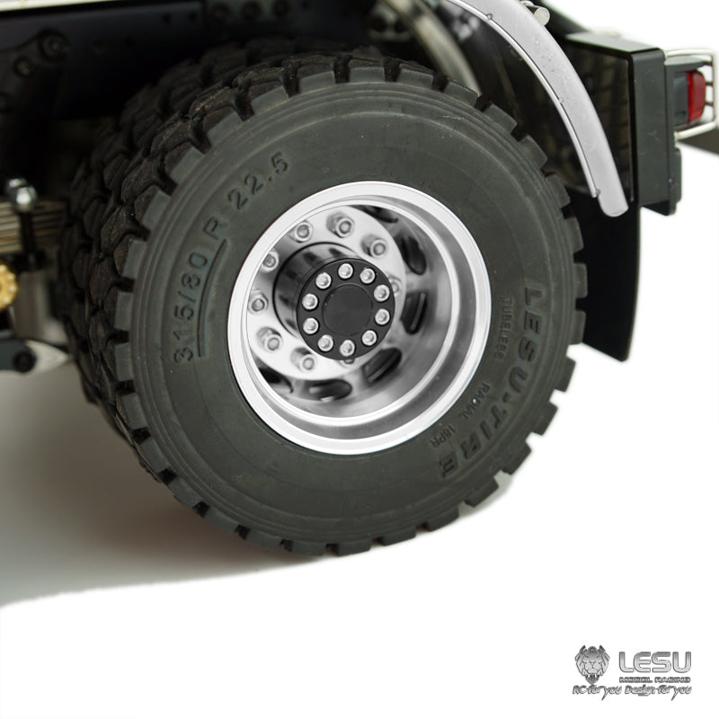 BEST SELLING LESU RC 1/14 Scale 3348 3-Axle 6X6 Remote Control Dump Truck with Motor & Servo - No Cabin DIY Upgrade Kit for RC Trucks | Perfect for Construction Site Play, Off-Road Adventures & RC Hobby Enthusiasts