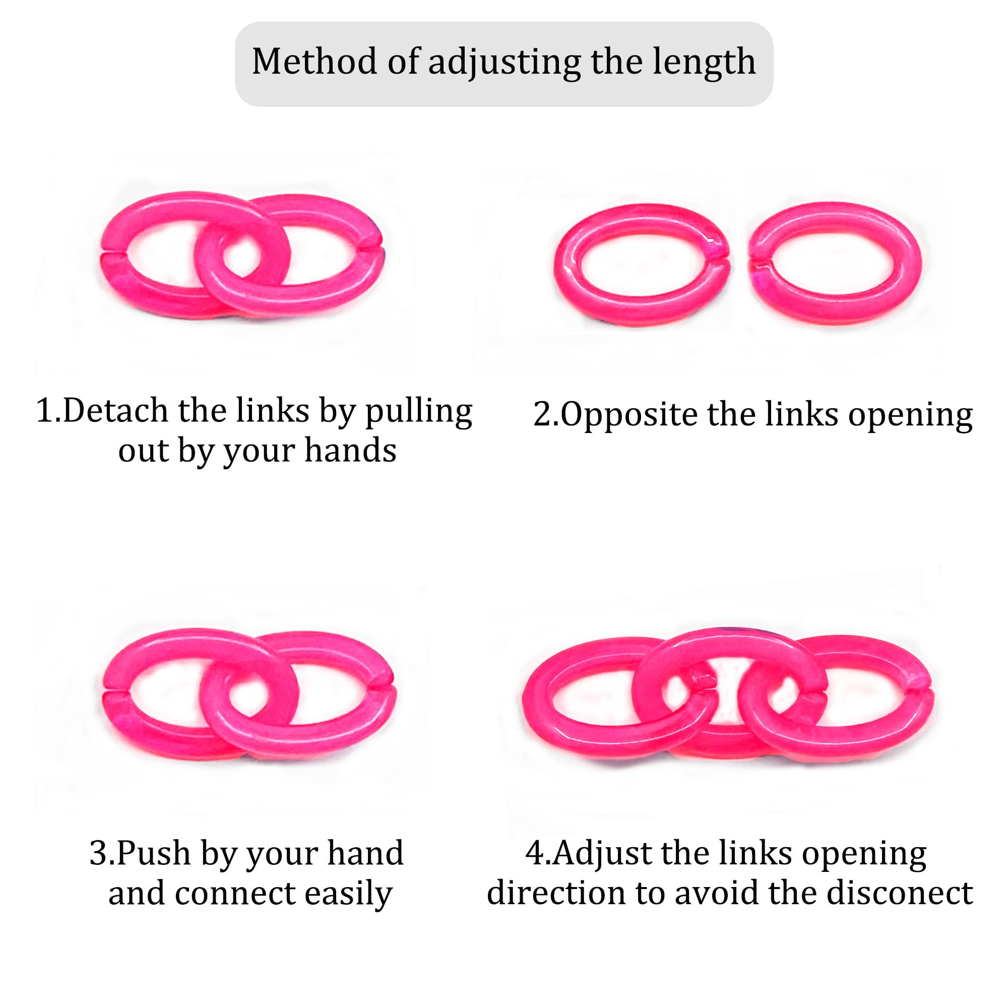 Stylish Acrylic Eyeglass Chain for Women - Trendy Necklace-Style Glasses Holder - Perfect for Reading, Driving & Fashion Accessories