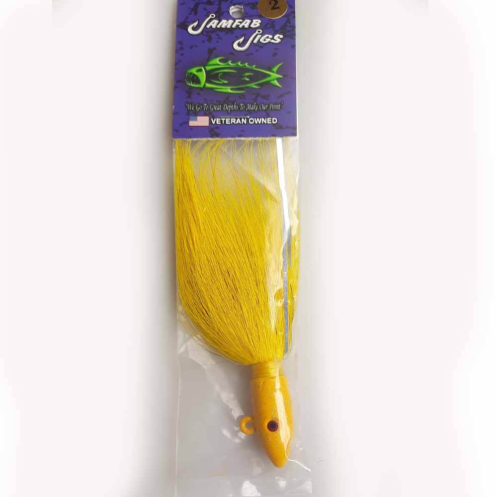 Jamfab Jigs Bullet Jig 2OZ Fishing Lure - Premium Saltwater & Freshwater Jig Head for Bass, Walleye, and Trout - Perfect for Casting, Trolling, and Jigging Techniques