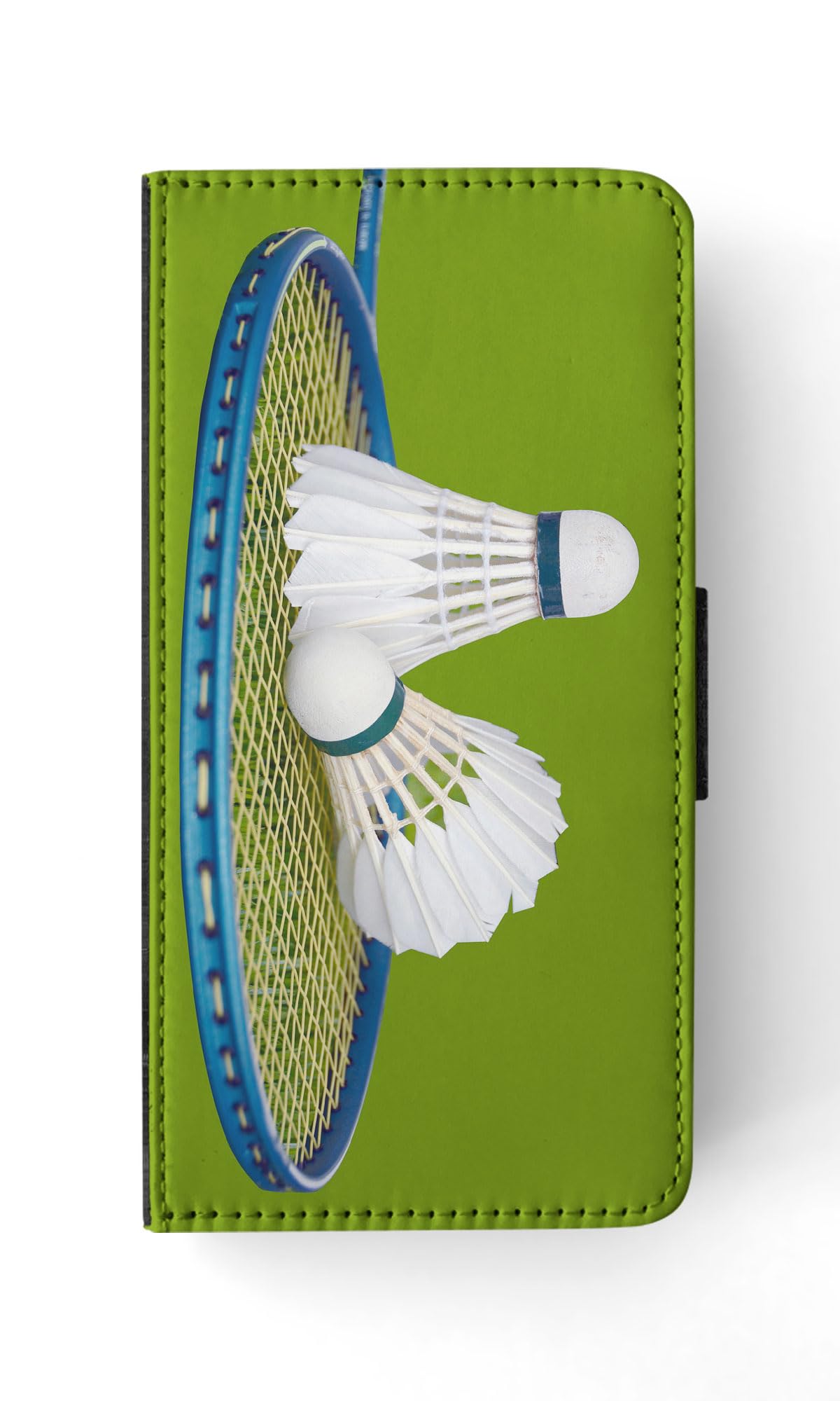 Premium Badminton Shuttlecock Design Flip Wallet Phone Case for Samsung Galaxy S23 - Stylish Protective Cover with Card Slots | Perfect for Sports Enthusiasts & Outdoor Activities