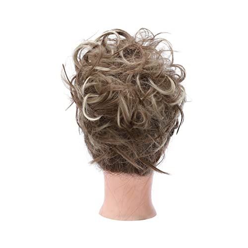 Messy Bun Scrunchie for Women - Stretchable Hair Tie for Tousled Updo & Ponytail - Perfect for Workouts, Yoga, and Everyday Styling