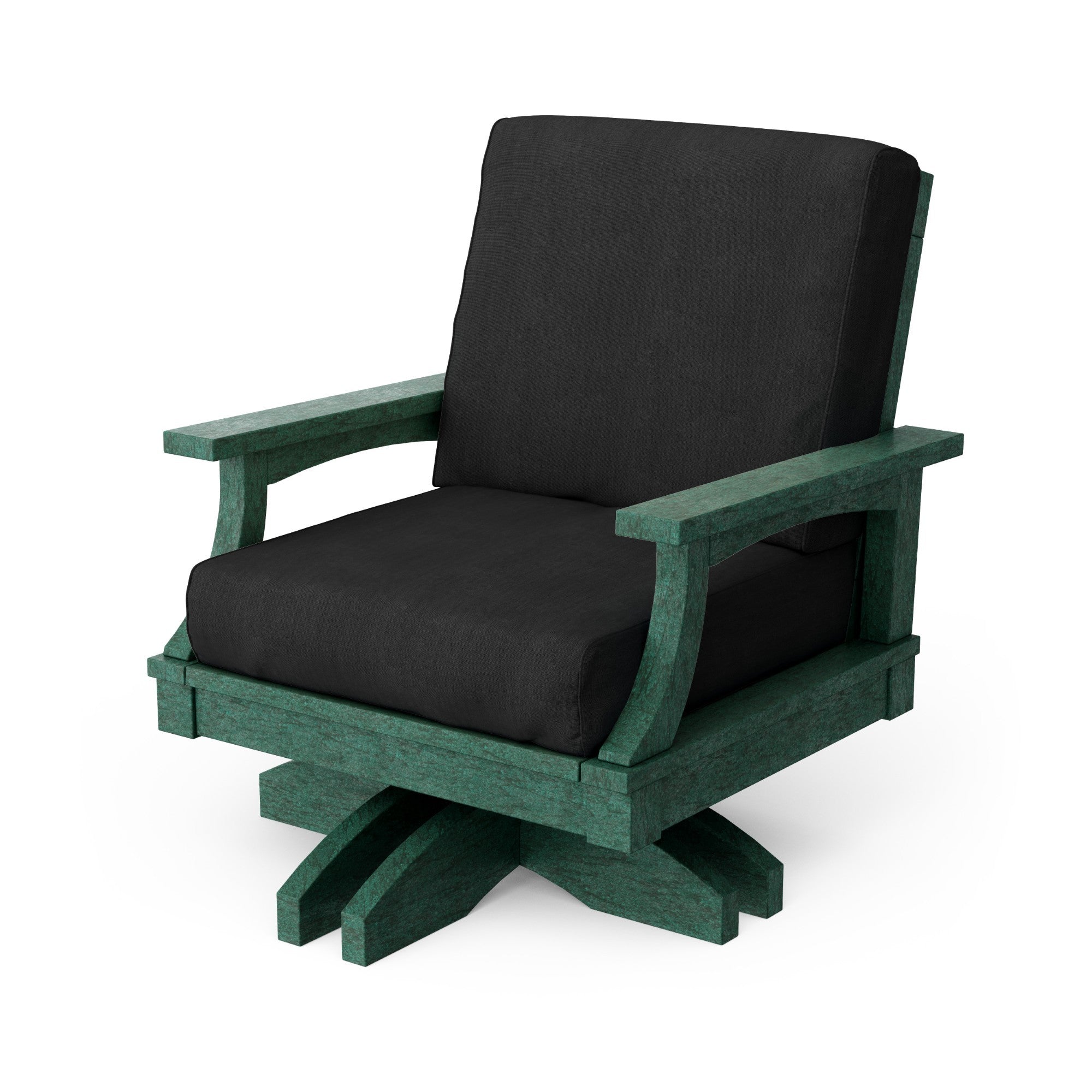 Heritage Deep Seating Swivel Chair - 360° Rotating Patio Lounge Chair with Cushions, Weather-Resistant Outdoor Furniture for Garden, Poolside & Backyard Relaxation