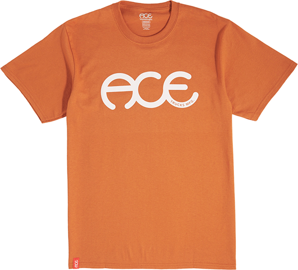 Ace Rings T-Shirt for Men & Women - Soft Cotton Small Size in Burnt Orange - Perfect for Pride Events, Casual Wear & LGBTQ+ Support