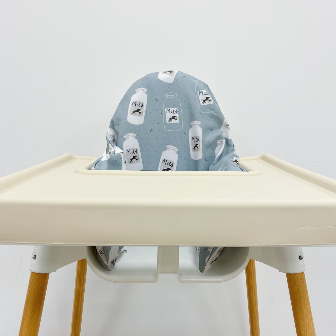 IKEA Highchair Cushion Cover - Soft Cow Print Baby Dining Chair Seat Protector - Perfect for Nursery, Kitchen & Restaurant Use