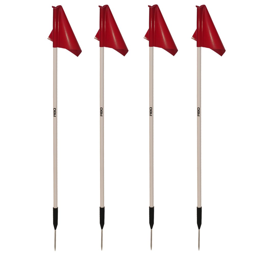 Premium Sideline Pole and Top Tarp Flag Sets for Sports Events - Durable Outdoor Football, Soccer & Tailgating Accessories