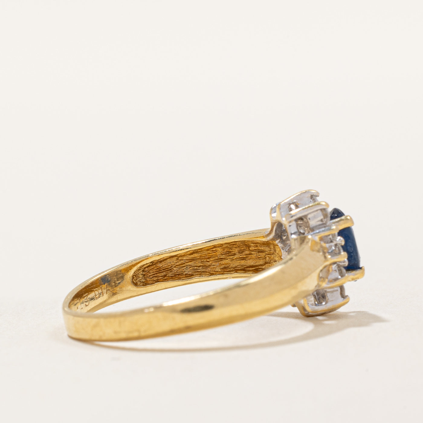 Exquisite 0.34ct Sapphire & 0.12ct Diamond Ring - Size 7 | Elegant Blue Gemstone Engagement & Wedding Band | Perfect for Anniversaries, Proposals & Special Occasions