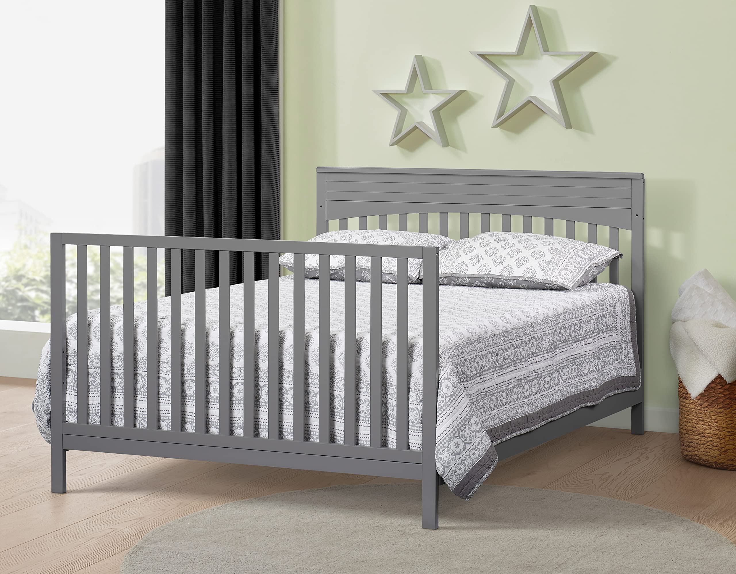 Oxford Baby Harper 4-in-1 Convertible Crib Conversion Kit - GreenGuard Gold Certified for Safe Nursery