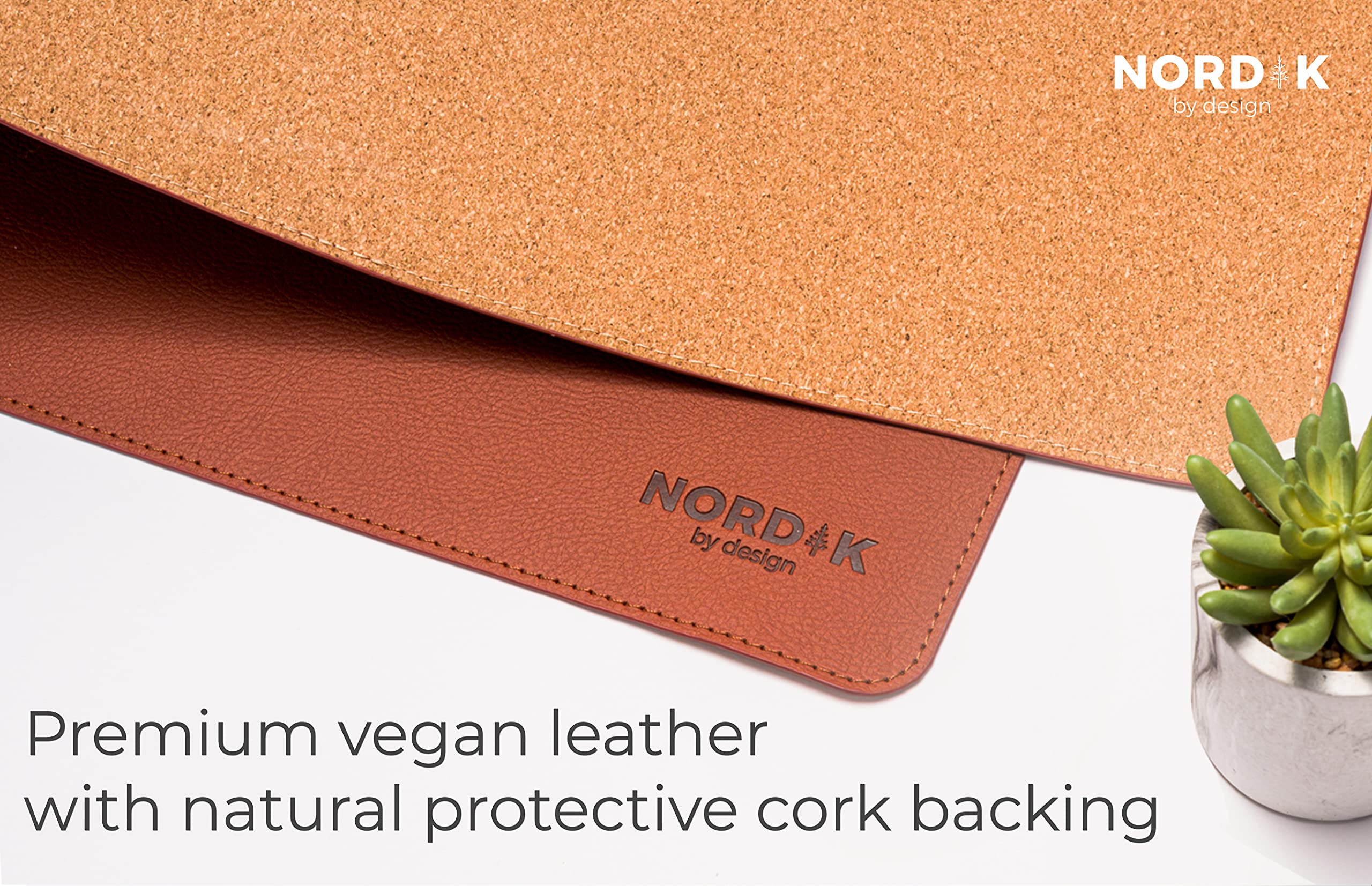 Premium Cork Leather Desk Mat - 35