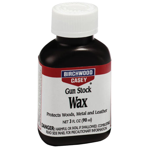 Birchwood Casey Gun Stock Wax - 3 Oz Wood Finish for Rifle & Shotgun Stocks - Protects & Enhances Wood Grain - Perfect for Hunting & Shooting Sports