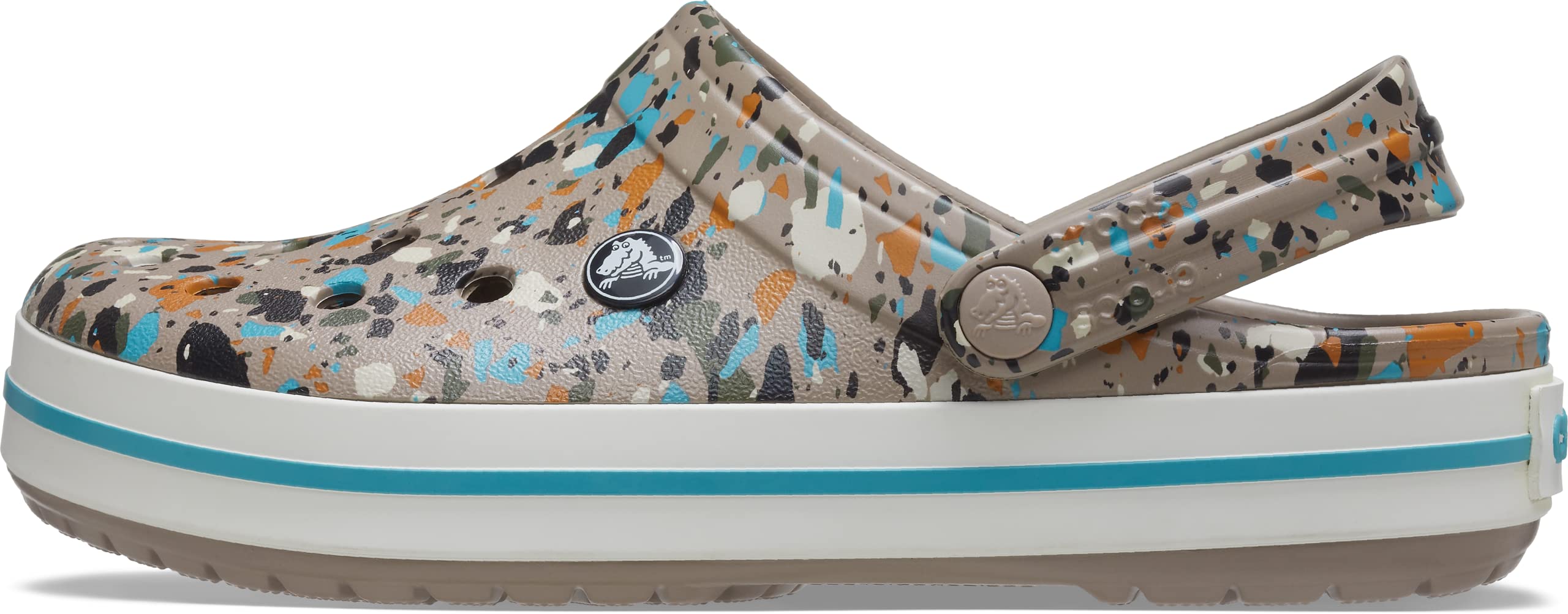 Crocs Men's and Women's Crocband Graphic Clog - Comfortable Slip-On Shoes for Casual Wear, Gardening, Beach & Outdoor Activities