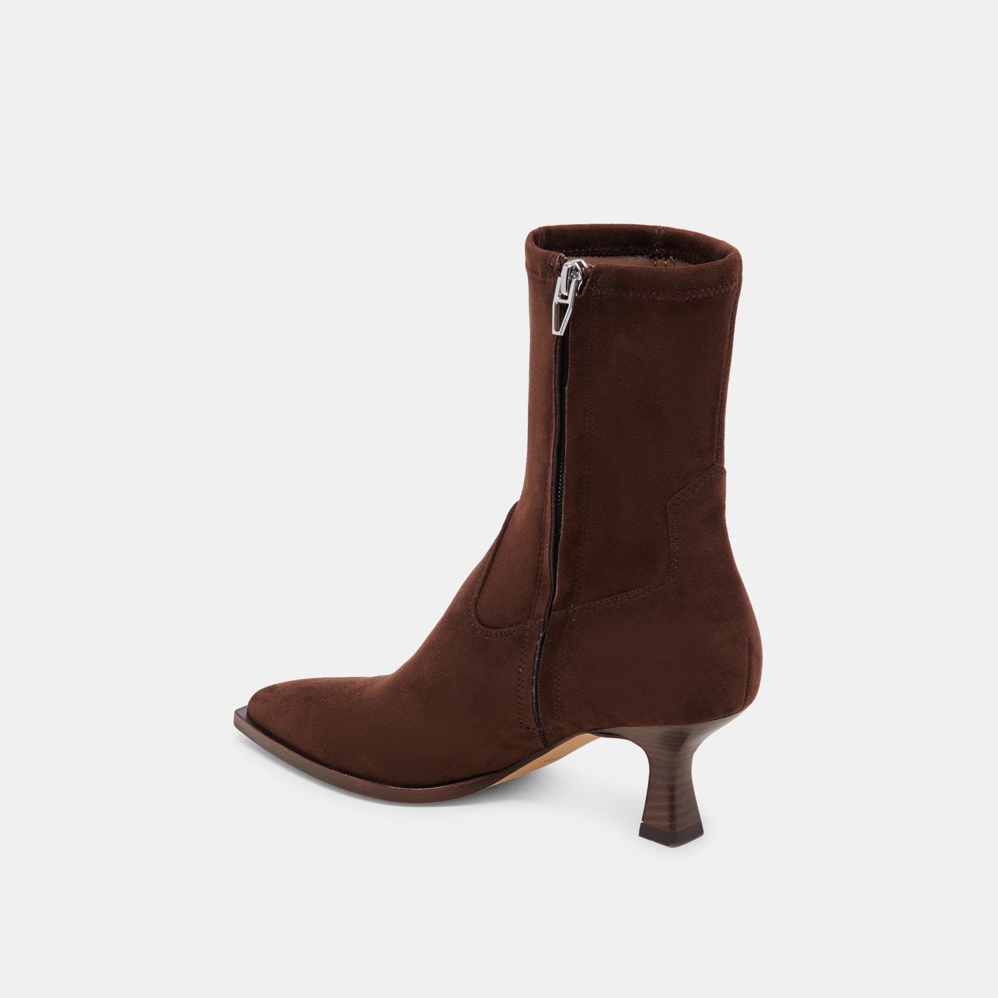 ARYA WIDE CALF BOOTS DK BROWN STELLA SUEDE - Comfortable Wide Calf Boots for Women, Perfect for Fall and Winter Fashion, Office Wear & Casual Outings