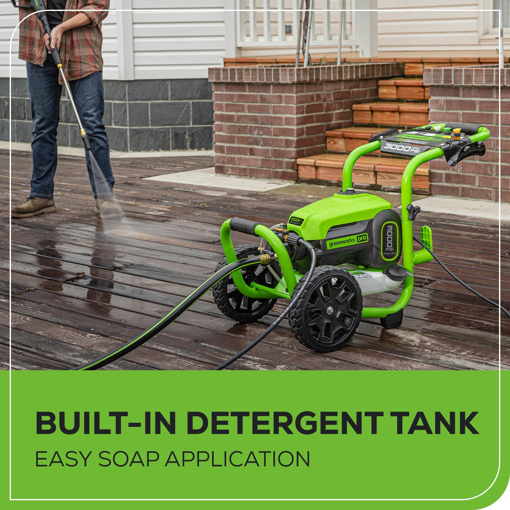 Refurbished 3000 PSI 2.0 GPM Electric Pressure Washer with 15