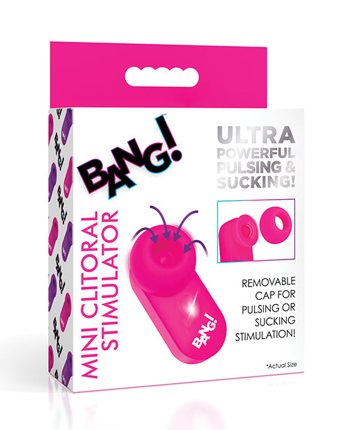 Bang Mini Clitoral Stimulator - Rechargeable Silicone Vibrator for Women, Pink | Perfect for Solo Play & Couples Intimacy