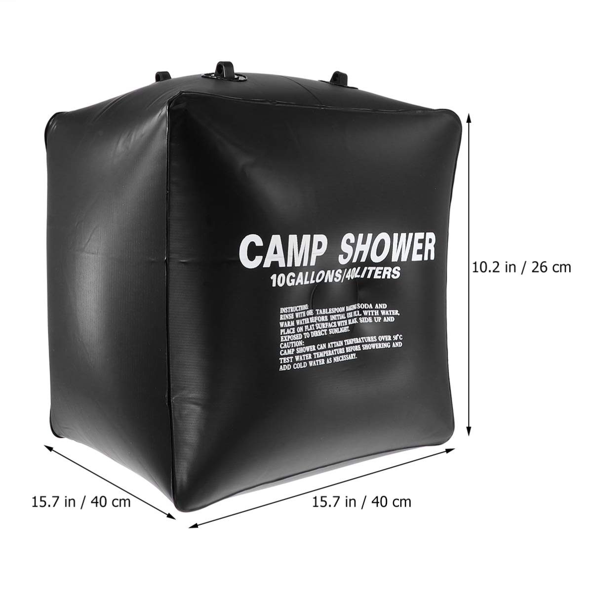 BESPORTBLE Solar Shower Bag - Portable Camping Shower with Solar Heating for Outdoor Travel, Beach, Hiking | PVC Water Bag for Summer, Drying & Emergency Use