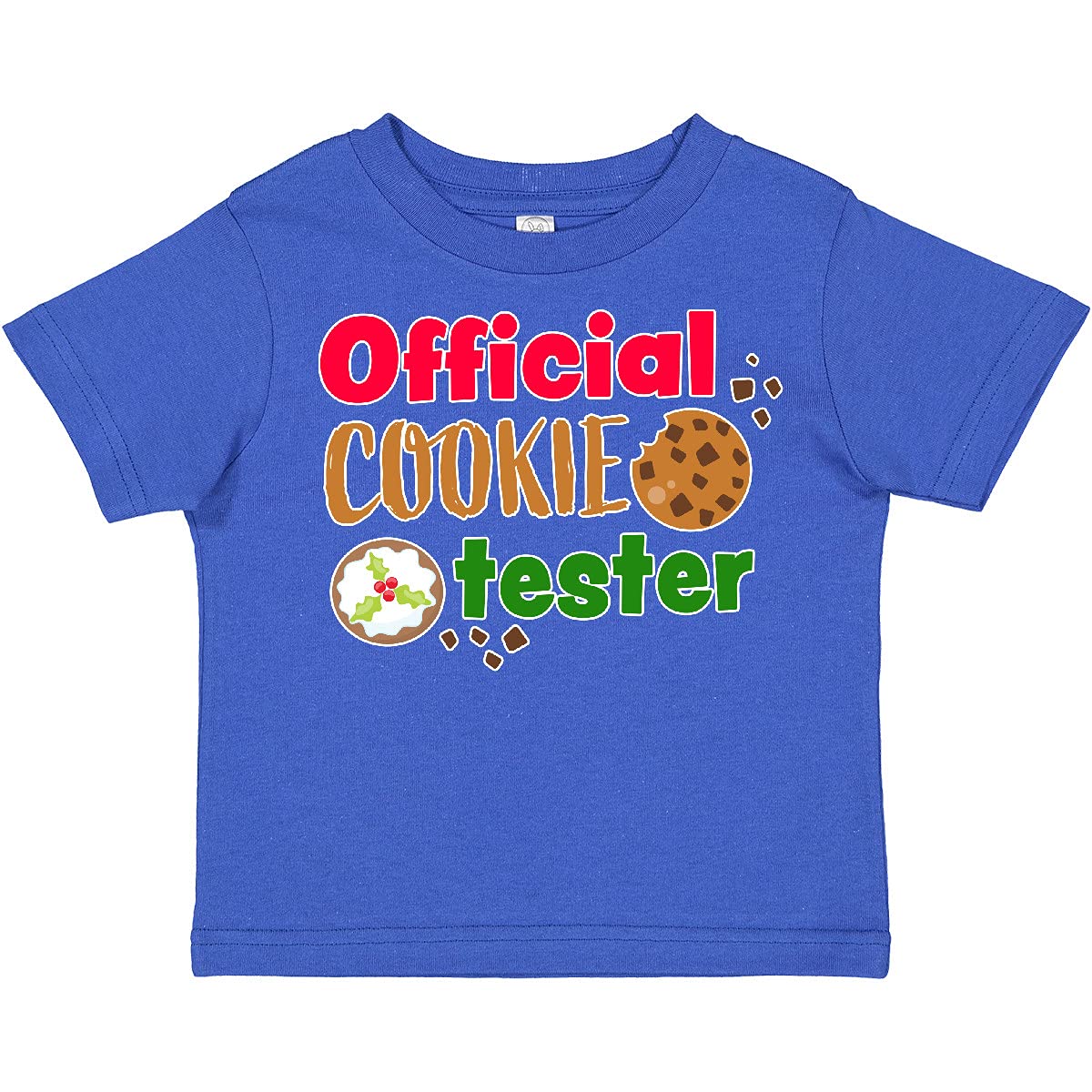 Inktastic Official Cookie Tester Christmas Cookies Toddler T-Shirt - Fun Holiday Outfit for Kids Baking & Family Gatherings