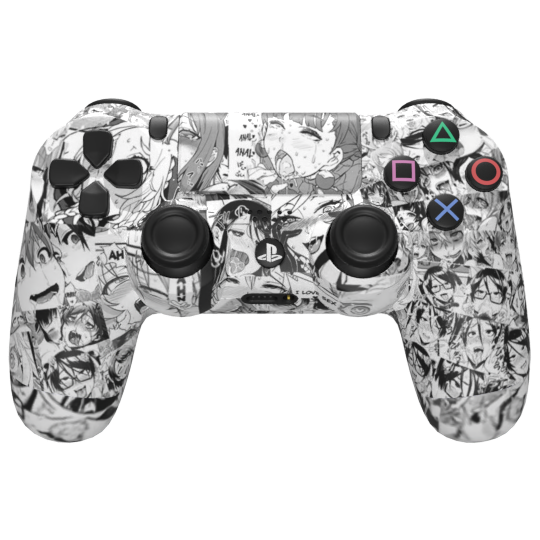 Custom Ahegao PS4 Controller - Anime Gaming Pad with Non-Slip Grip for Fortnite, Call of Duty & More - Perfect for Competitive Gaming & Streaming