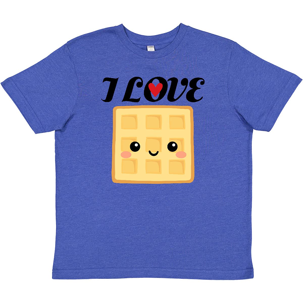 Inktastic Waffle Lover I Love Waffles Youth T-Shirt - Cute Breakfast Food Graphic Tee for Kids & Toddlers - Perfect for Family Brunch, School, and Weekend Outings