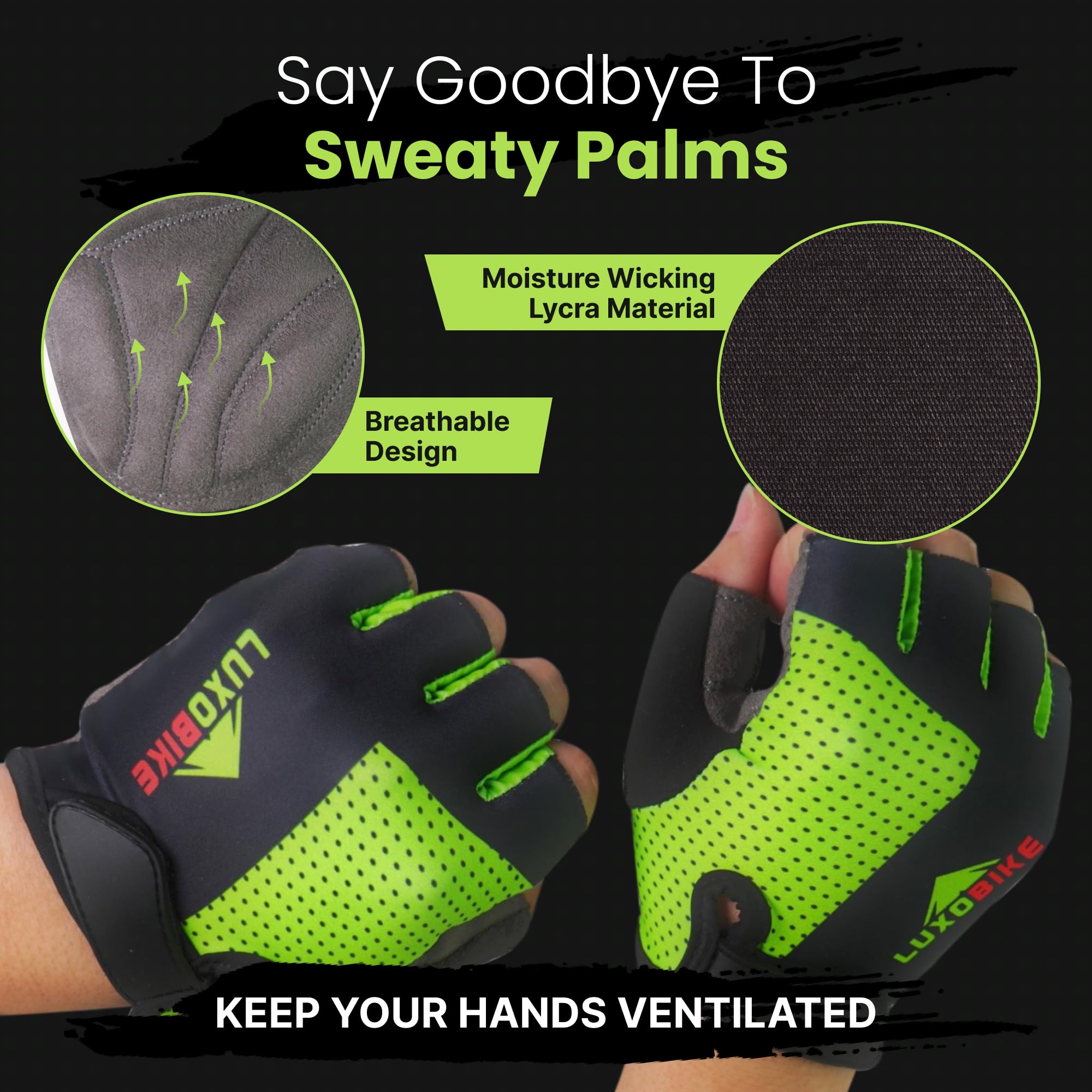 Cycling Gloves for Men & Women - Anti-Slip, Breathable for Mountain Biking & Sports