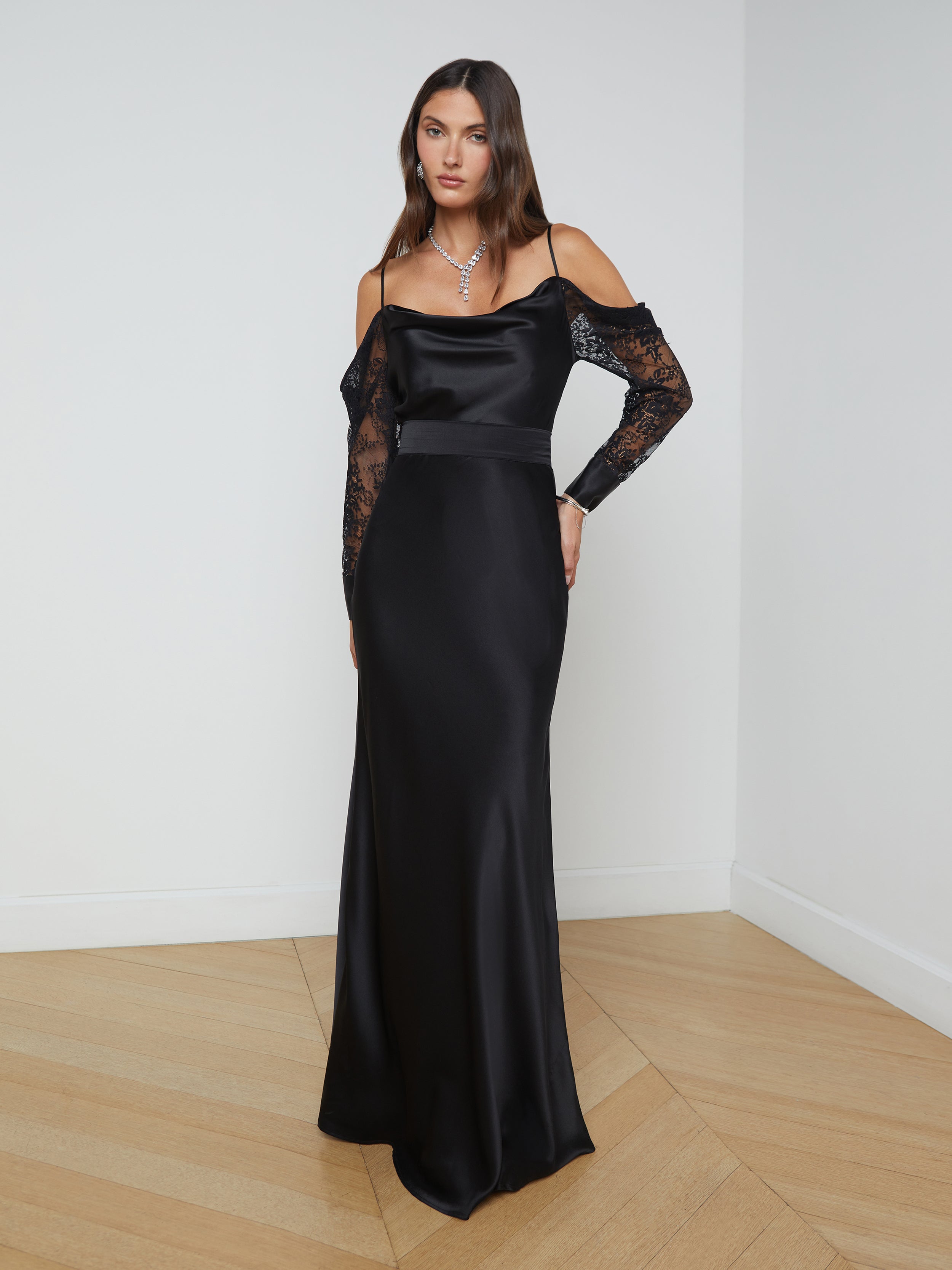 Ryker Silk Maxi Skirt for Women - Elegant Flowy Long Skirt with Slit - Perfect for Weddings, Parties & Summer Outfits