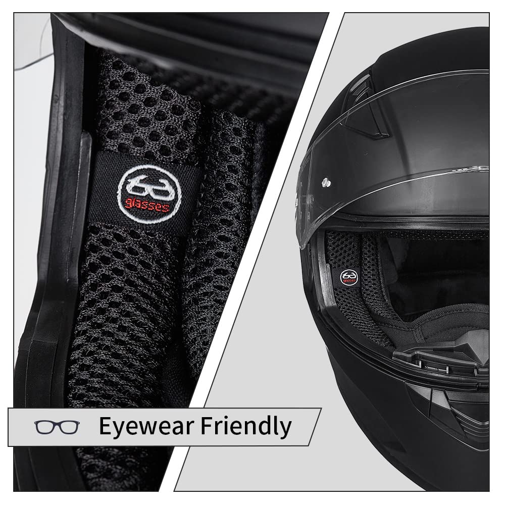 ILM Motorcycle Helmet Full Face DOT Certified - Motocross ATV Snowmobile Helmet with Pinlock Anti-Fog Visor for Men & Women - Ideal for Off-Road Riding, Racing & Winter Sports