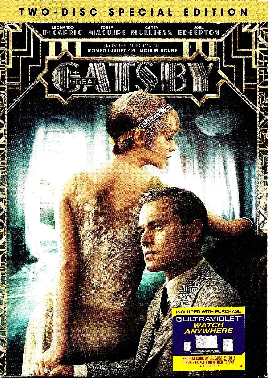 The Great Gatsby (2013) - Blu-ray & DVD - Warner Home Video - Romantic Drama Film for Movie Nights & Gifts