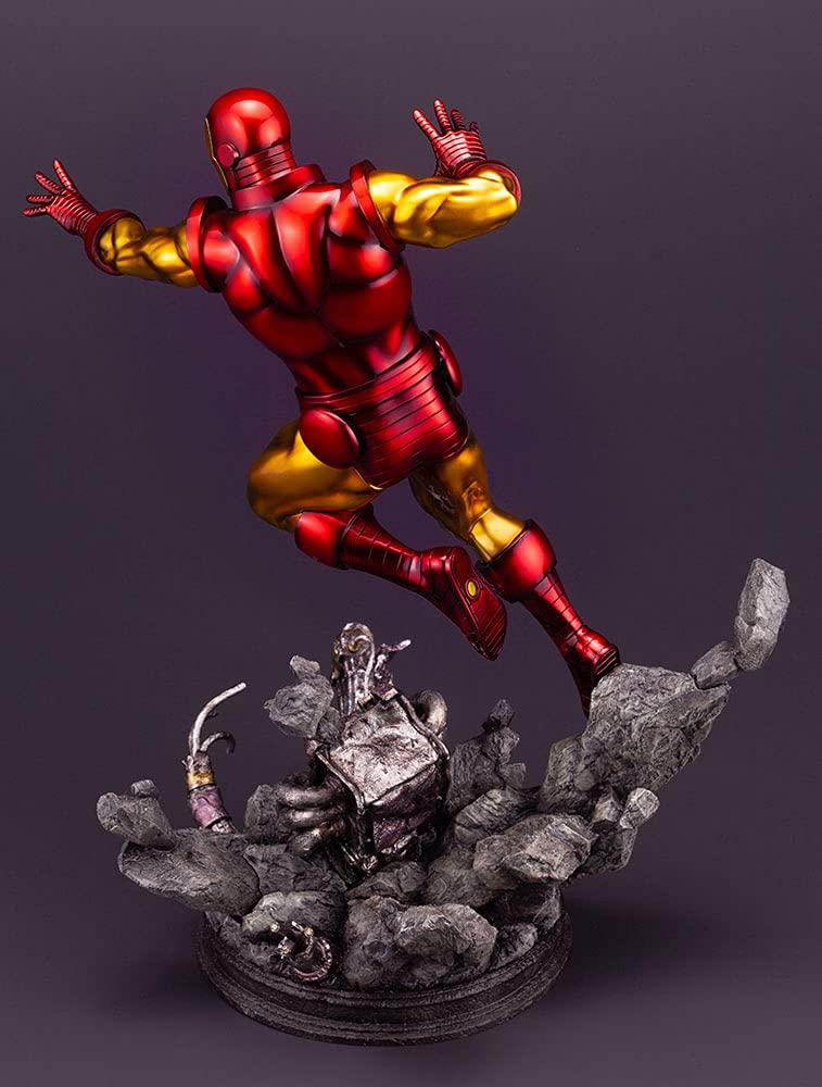 Marvel Avengers Iron Man FIN Art Statue Collectible Figure - Premium Superhero Home Decor for Marvel Fans & Collectors | Perfect for Display Shelf, Office Desk, or Gift for Comic Lovers