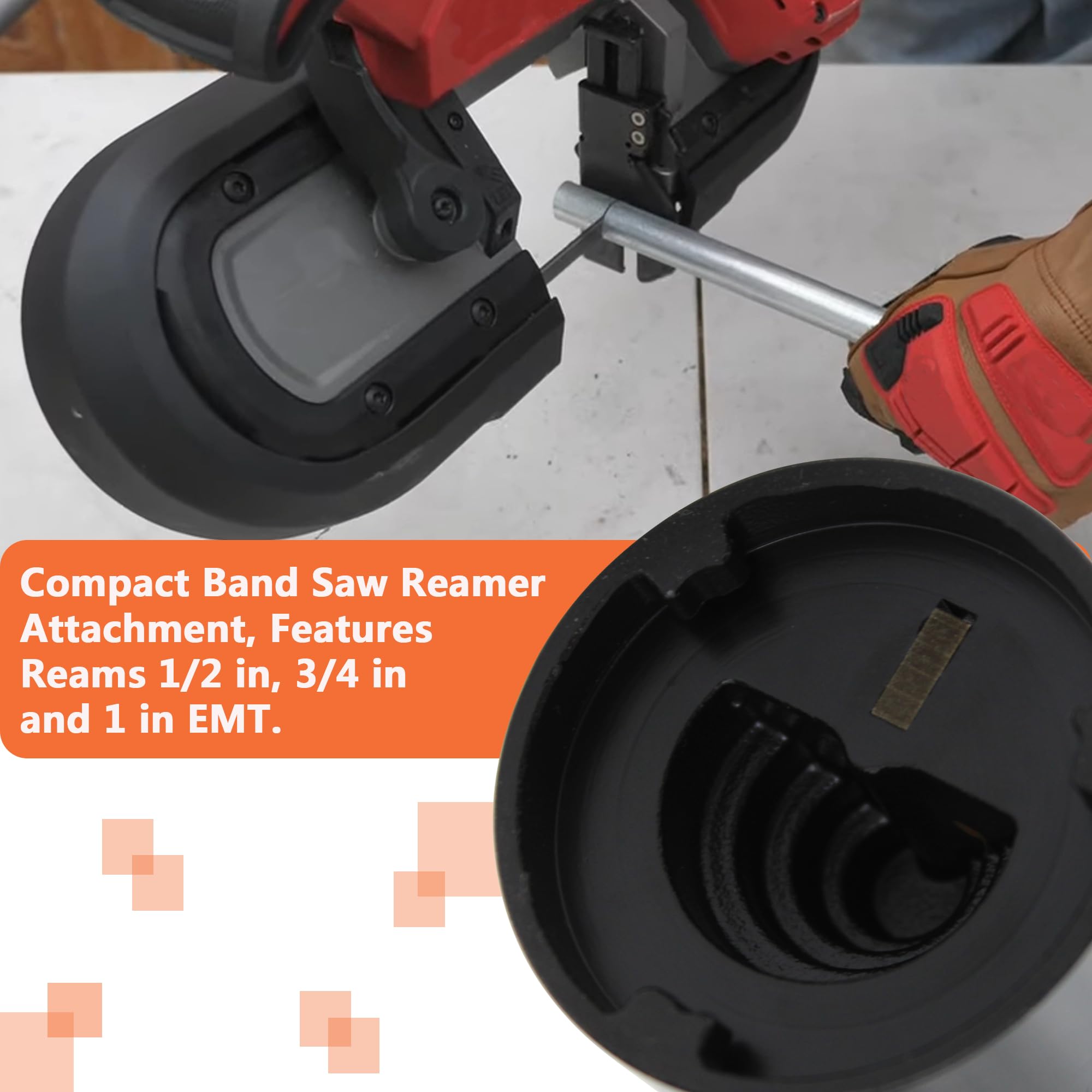 Milwaukee Band Saw Reamer Attachment Replacement - Compatible with M18 Fuel 2829-20 & 2829S-20 (1 Pack) - Perfect for Cutting, Drilling & Metalworking Projects