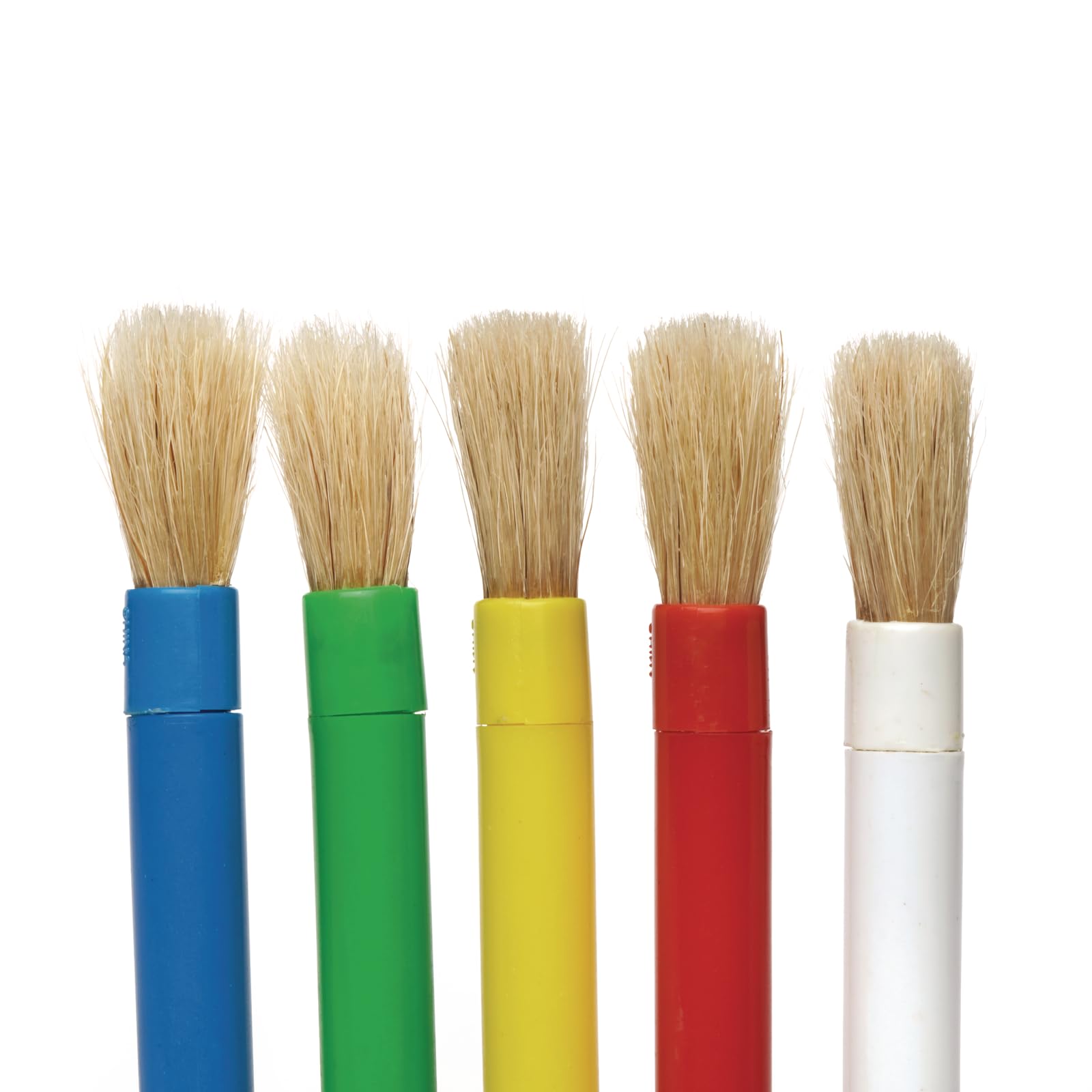 Colorations Mini Paint Brushes Set of 60 - Natural Bristle Kids Art Brushes for Painting, Classroom Supplies & DIY Crafts - Perfect for Children's Art Projects, Posters & School Activities
