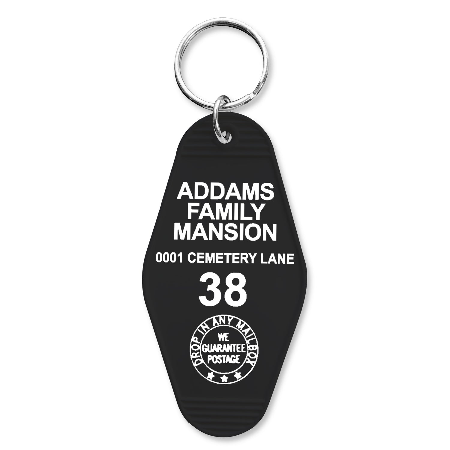 Addams Family Mansion Room Keychain - Gothic Horror Decor Key Ring - Perfect for Halloween Costume Accessories & Haunted House Themed Parties