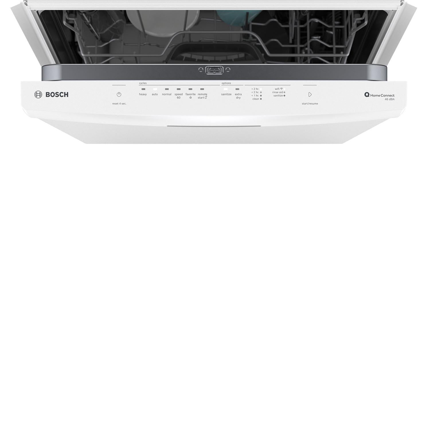 Bosch 24 Inch Smart Dishwasher with Home Connect - Stainless Steel Interior, Third Rack & Quiet Operation - Perfect for Modern Kitchens & Large Families