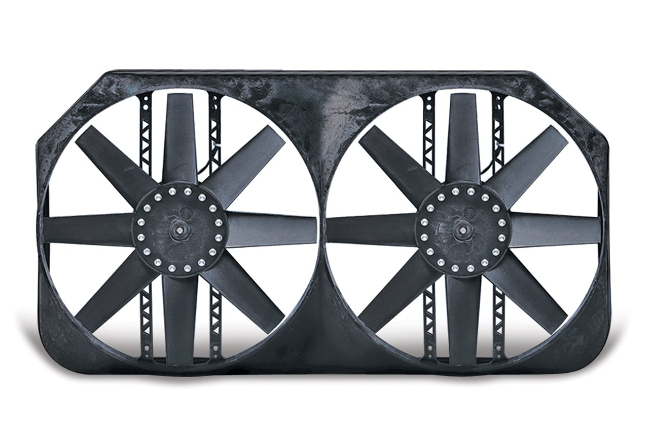 270mm Black Cooling Fan for 1997-2005 Ford F150 F250 F350 Trucks - Heavy Duty Replacement Part for Engine Cooling System