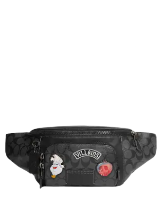 Coach Disney x Coach Track Belt Bag with Patches - Stylish Crossbody Fanny Pack for Women, Men - Perfect for Travel, Concerts & Everyday Use